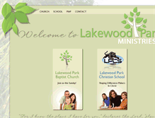 Tablet Screenshot of lakewoodpark.org